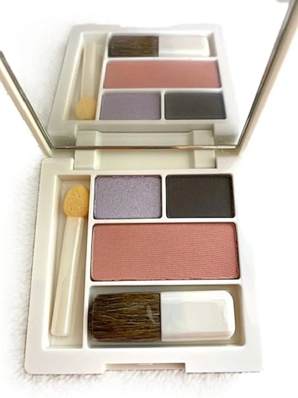 CLINIQUE Colour Surge Eye Shadow Duo Pressed Powder Blush Pink Purple